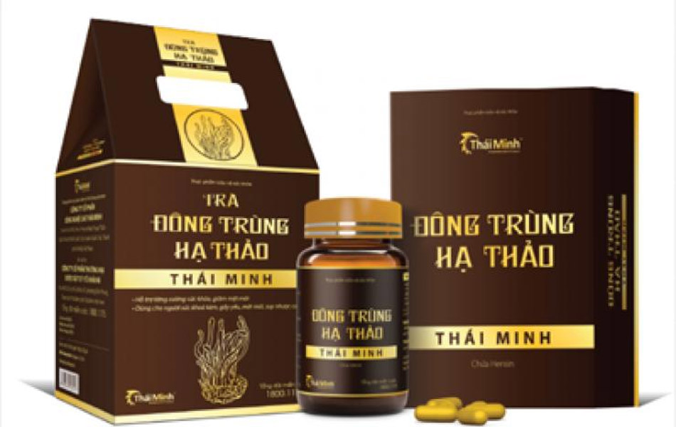 Bộ sản phẩm có chứa Nấm Đông trùng hạ Thảo đến từ Thái Minh